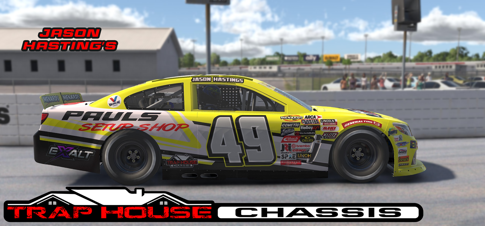 Custom Racing Number and Sponsor Livery Design